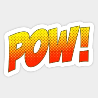 POW! funny fun comic book sound Sticker